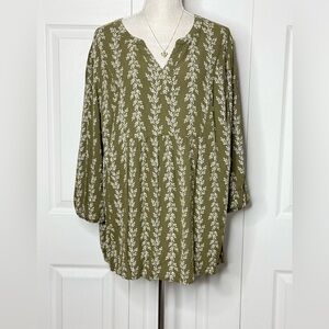 Croft &‎ Barrow Plus Boho Top Size 2x